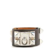 Hermès Vintage Pre-owned Laeder armband Brown, Dam