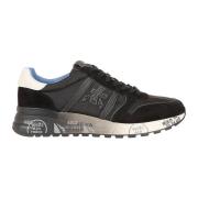 Premiata Svarta mocka- och tygskor Black, Herr