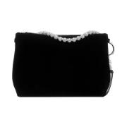 Jimmy Choo Svart Silver Callie Clutch Väska Black, Dam