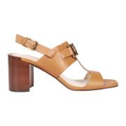 Tod's Kenya Läder Sandal med Metallkedja Brown, Dam