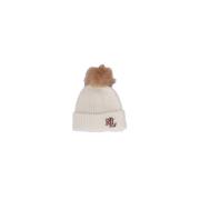 Ralph Lauren Fisherman Rib Hat Beige, Dam