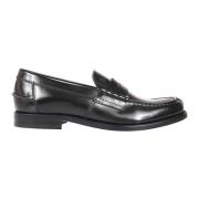 Tod's Svart läderloafer sko Black, Herr