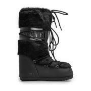 Moon Boot Dam Faux Fur Snö stövlar Black, Dam