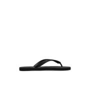 Vetements Flip-flops med logotyp Black, Dam