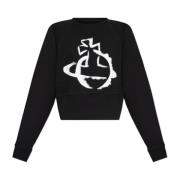 Vivienne Westwood Kort oversize sweatshirt Black, Dam