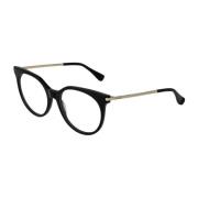 Max Mara Svart Fjäril Acetat Optiska Ramar Black, Dam