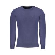 Cavalli Class Blå Polyester Pullover Blue, Herr