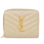 Yves Saint Laurent Vintage Pre-owned Laeder plnbcker Beige, Dam