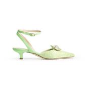 Prosperine Glitter Sandal Lädersula Kvinnor Green, Dam