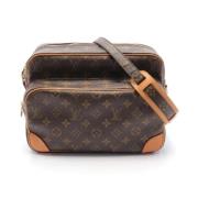 Louis Vuitton Vintage Pre-owned Canvas crossbodyvskor Brown, Dam