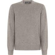 Dolce & Gabbana Lätt Crewneck Grå Tröja Gray, Herr