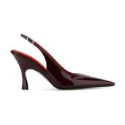 Stella McCartney Burgundy Läder Elsa Pumps 9cm Klack Red, Dam