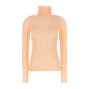 Dries Van Noten Stretch Nylon Rosa Top Pink, Dam