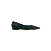 Prosperine Svart Nappa Ballerina Skor Black, Dam