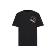 Givenchy Svart Bomull T-shirt med G Patch Black, Herr