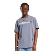 Timberland Casual Bomull T-shirts för Män Gray, Herr