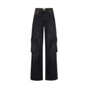 Iceberg 5-ficksbyxor i svart denim Black, Dam