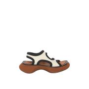 Proenza Schouler Neopren Slip-On Sandaler med Chunky Sole White, Dam