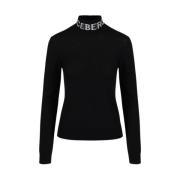 Iceberg Merino Mock-neck sweater Black, Dam