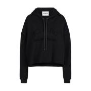 Iceberg Beskuren sweatshirt med huva Black, Dam