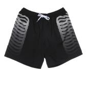 Propaganda Ribbade Badshorts Svart/Grå Black, Herr