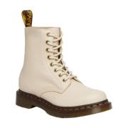 Dr. Martens Läderstövlar Beige, Dam