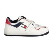 Tommy Hilfiger Vita Polyester Sneakers med Vadderad Sula White, Herr