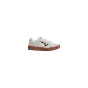 Vans Kräm Läder Sneaker Herrskor Kollektion Beige, Herr