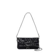 Zadig & Voltaire Graffiti Crossbody Väska - Svart Läder Black, Dam