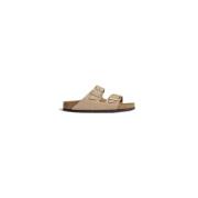 Birkenstock Nubuckläder Sandal Beige, Dam