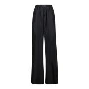 MM6 Maison Margiela Silke Rak Ben Byxor Black, Dam