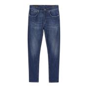 Dondup Stretch Denim Morot-Passform Jeans - Blå Blue, Herr