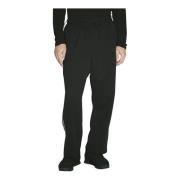 Y-3 Randiga Track Pants med Bakre Logotyp Black, Herr