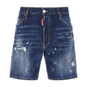 Dsquared2 Stiliga Bermuda Shorts för Män Blue, Herr