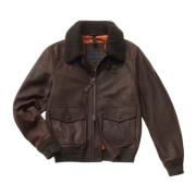 Blauer Skinnjacka Brown, Herr