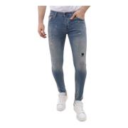 Local Fanatic Sim Fit Stretch Jeans Herr med Revor - Mm-S-104 Blue, He...