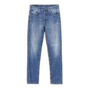 Dondup Slim Fit Carrot Jeans Denim Blue, Herr