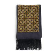 Valentino Garavani Svart Sidenscarf Stiligt Herrtillbehör Multicolor, ...