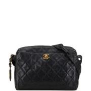 Chanel Vintage Pre-owned Laeder crossbodyvskor Black, Dam