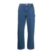 Carhartt Wip Straight Pierce Jeans Blue, Dam