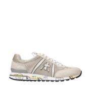 Premiata Beige Lucy Sneakers med Glitter Häl Beige, Dam