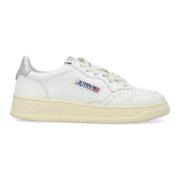 Autry Läder lågtoppsneakers med perforerat panel White, Dam