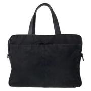 Prada Vintage Pre-owned Canvas portfljer Black, Dam