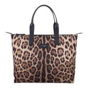 Dolce & Gabbana Leopardmönstrad Toteväska Brown, Herr