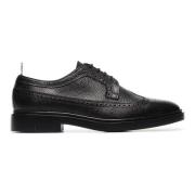 Thom Browne Svart läder Longwing Brogue Sko Black, Herr