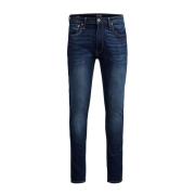 Jack & Jones Blå Skinny Fit Bomullsblandningsjeans Blue, Herr