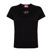 Diesel Top T-Uncutie-Long-Od-Q1 Black, Dam