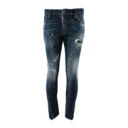 Dsquared2 Blå Twist Jeans för Herrar Blue, Herr