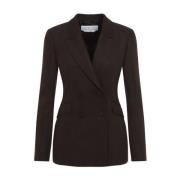 Gabriela Hearst Brun Silkesblazer Elegant Stil Brown, Dam