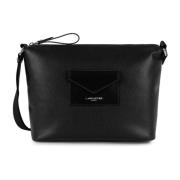 Lancaster Dragkedja Crossbody Väska Maya 517-84 Black, Dam